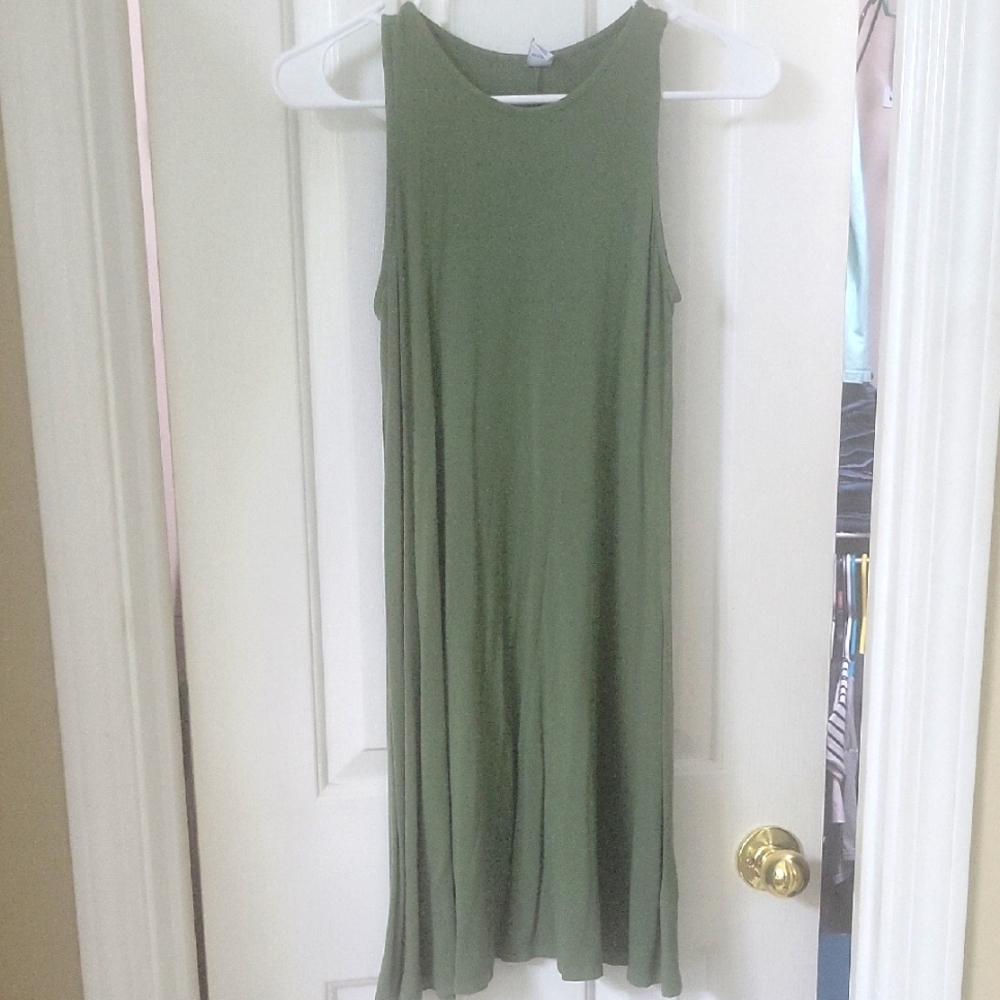 Old Navy Green Halter Maxi Sundress